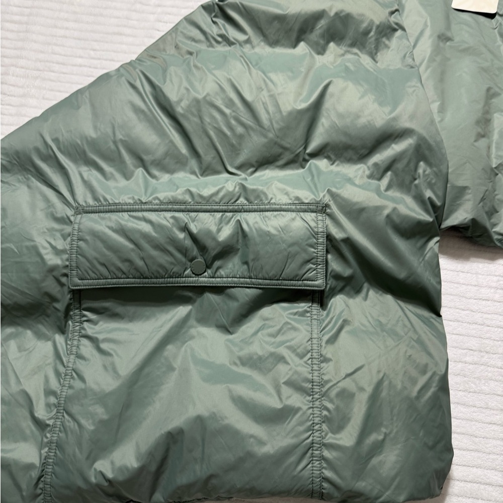 Fabletics Sage Green Puffer Coat - Picture 2 of 8